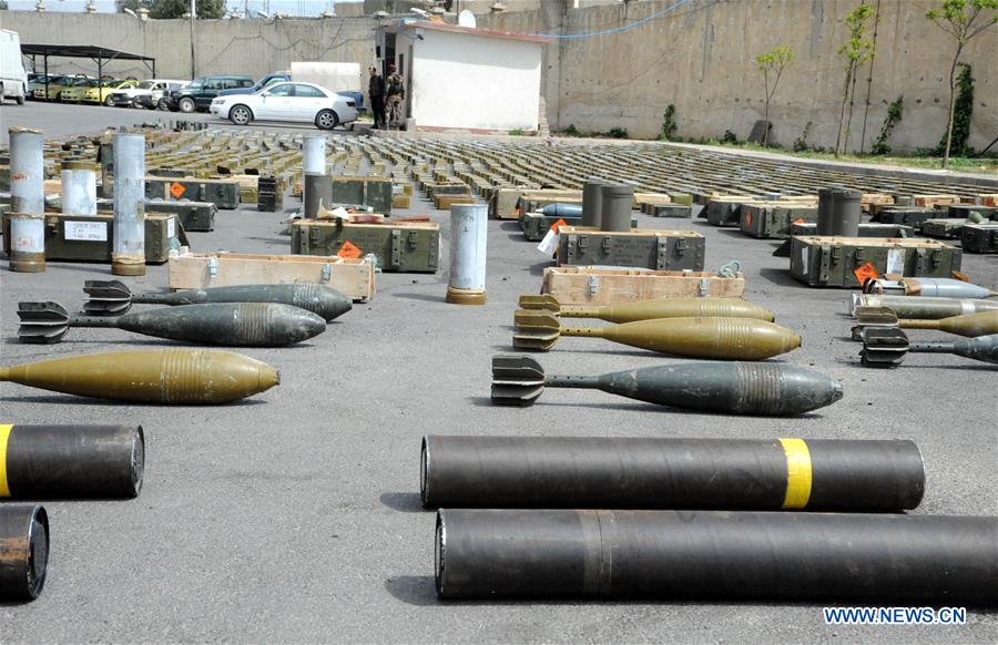 SYRIA-DAMASCUS-CONFISCATED-WEAPONRY
