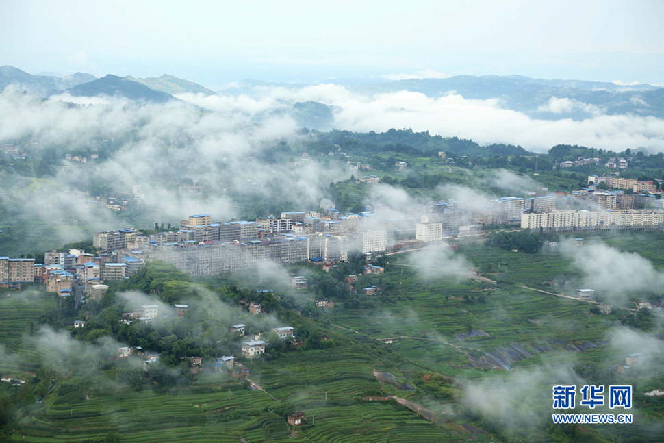 《云霧繚繞梯田美》