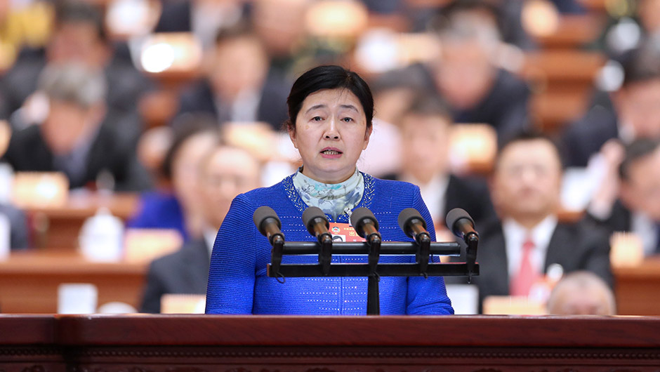 陳雙委員作大會發言