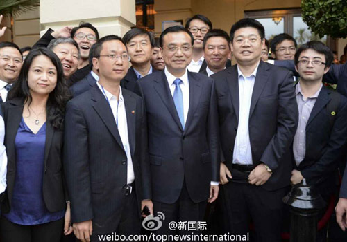 李克強：在非中企了解當地文化才能扎住根。圖片來源：&ldquo;新國際&rdquo;微博。